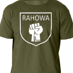 RaHoWa White Fist Shield t-shirt
