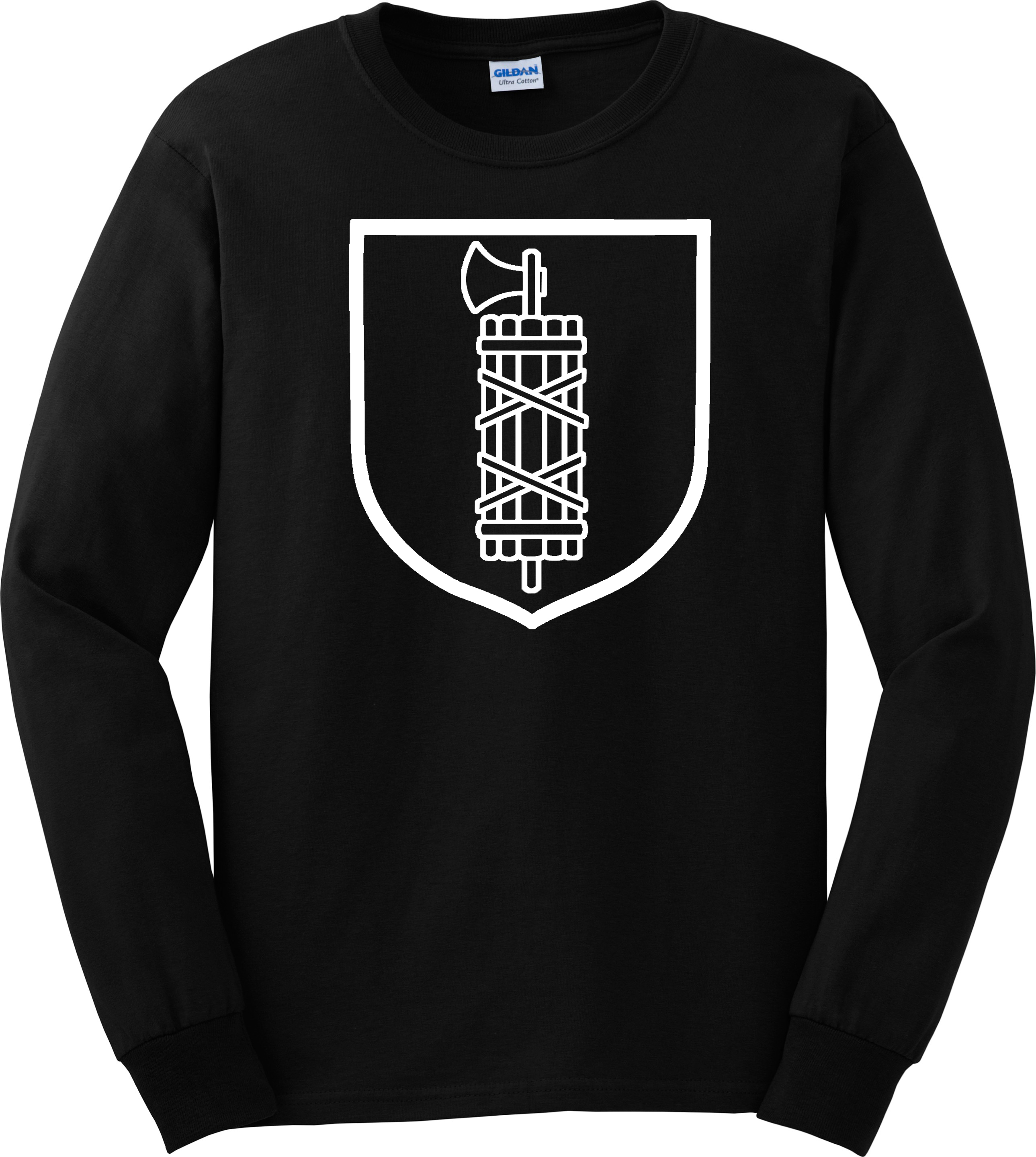 Italia Waffen SS (Fasces) long sleeve (white ink)