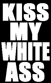 20 Kiss My White Ass stickers